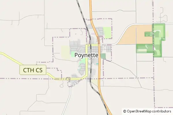 Mapa Poynette