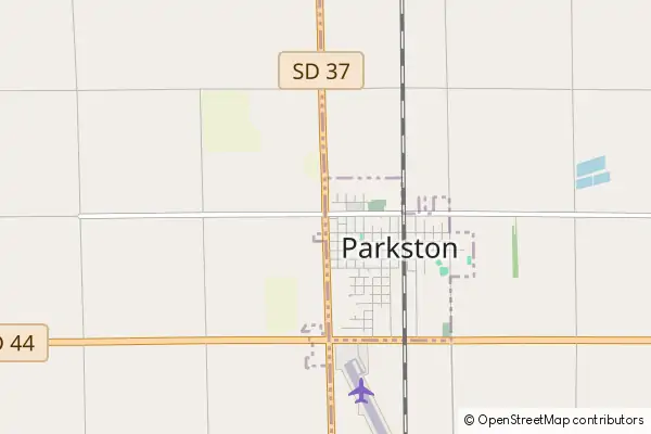 Mapa Parkston