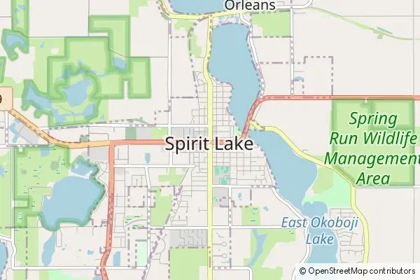 Mapa Spirit Lake