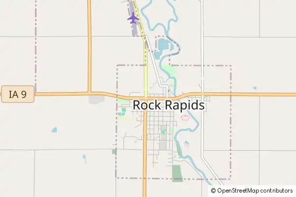 Mapa Rock Rapids