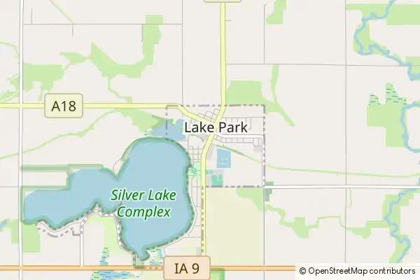 Mapa Lake Park