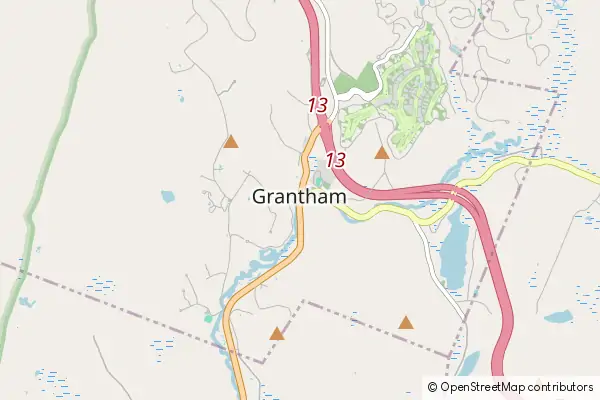 Mapa Grantham