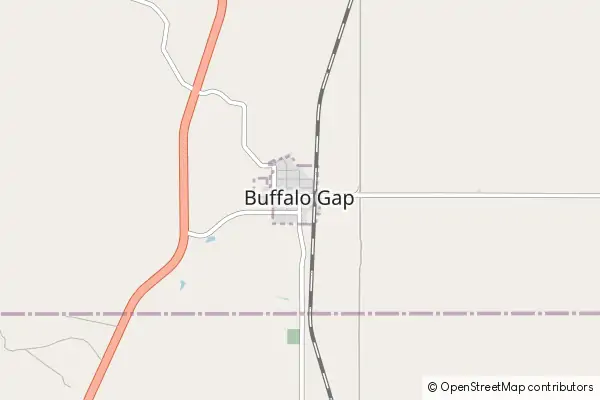 Mapa Buffalo Gap