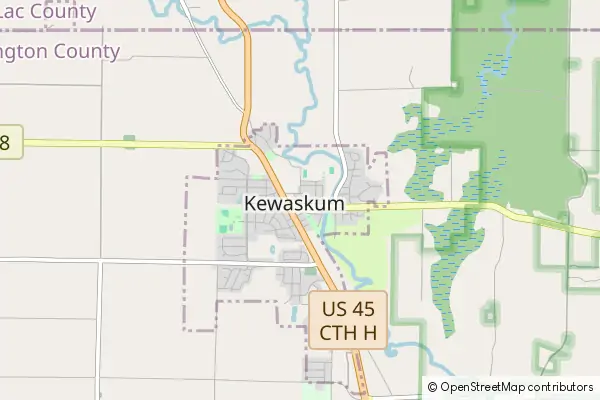 Mapa Kewaskum