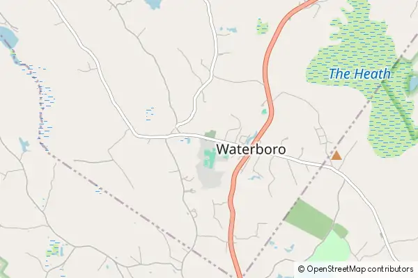 Mapa Waterboro