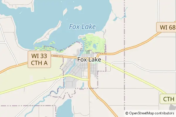 Mapa Fox Lake