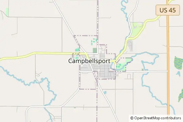 Mapa Campbellsport