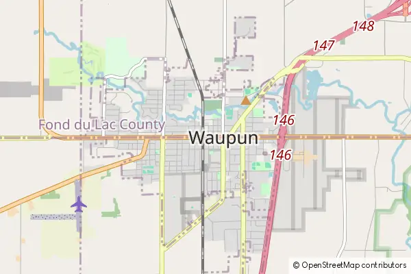 Mapa Waupun