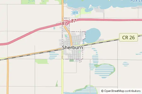 Mapa Sherburn