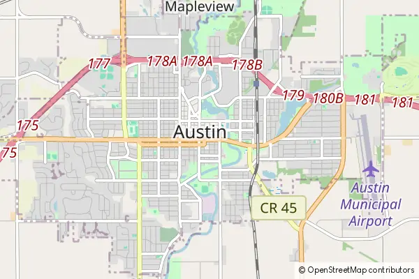 Mapa Austin