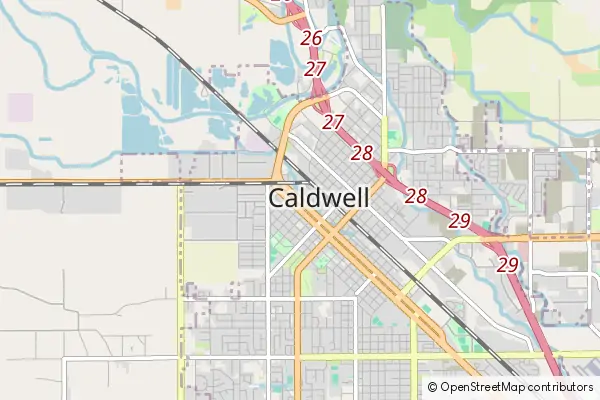 Mapa Caldwell