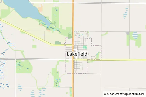 Mapa Lakefield