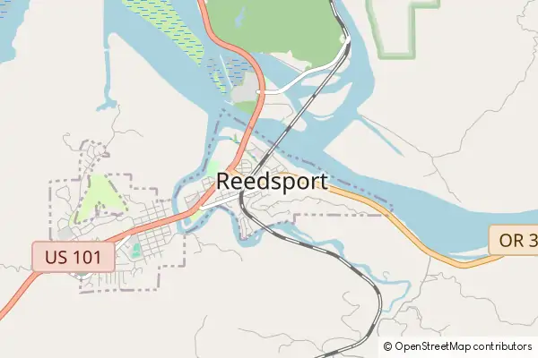 Mapa Reedsport