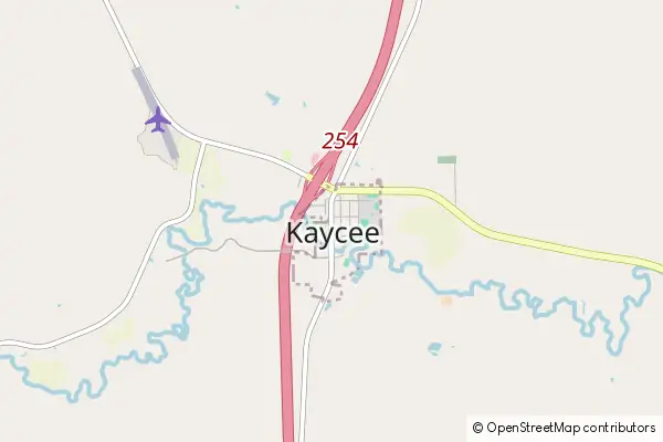 Mapa Kaycee