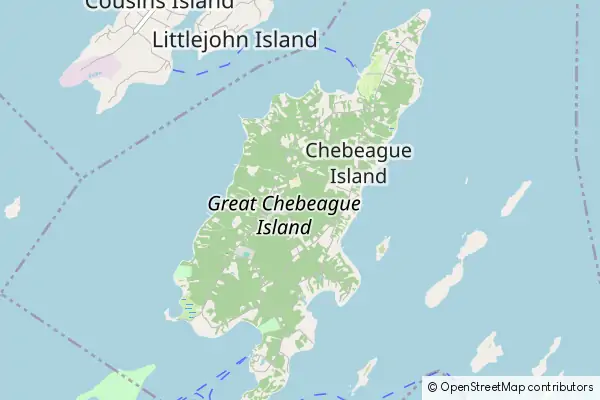 Mapa Chebeague Island