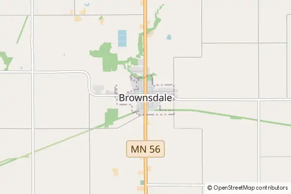 Mapa Brownsdale