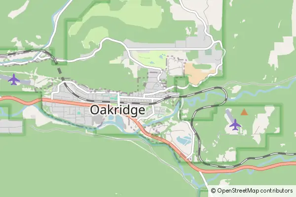 Mapa Oakridge