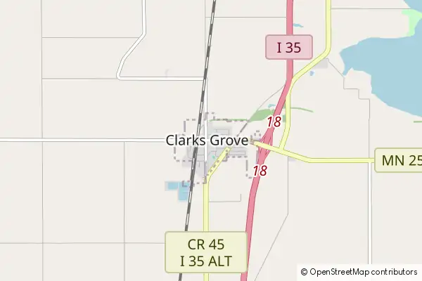 Mapa Clarks Grove