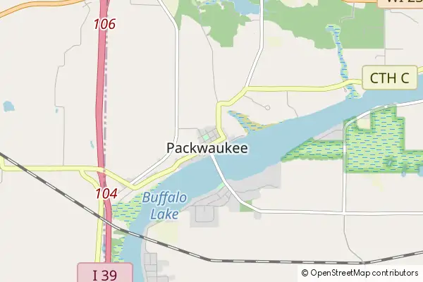 Mapa Packwaukee