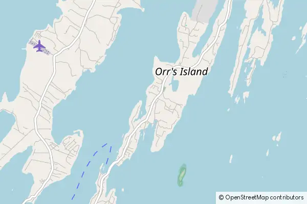 Mapa Orrs Island