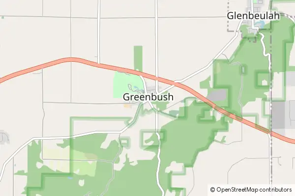 Mapa Greenbush