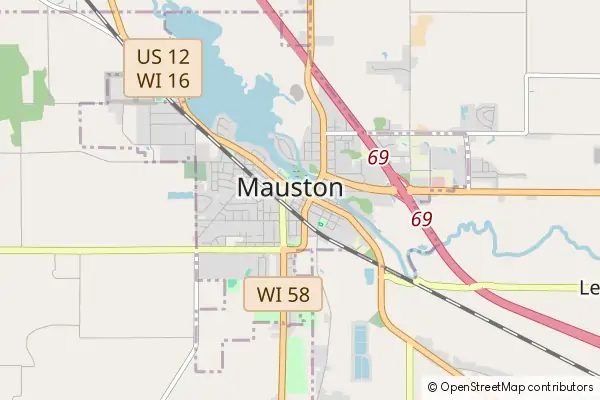 Mapa Mauston