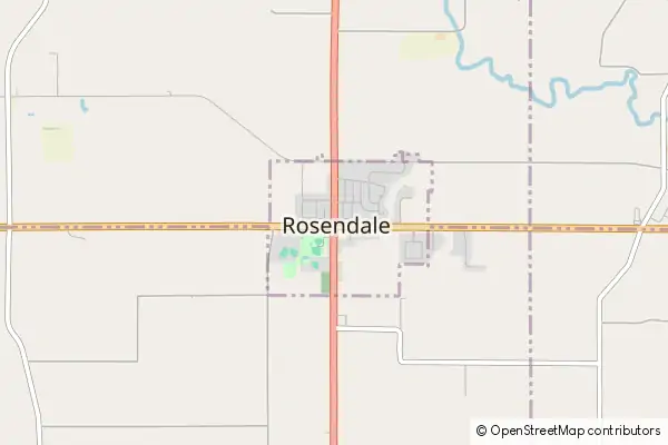 Mapa Rosendale