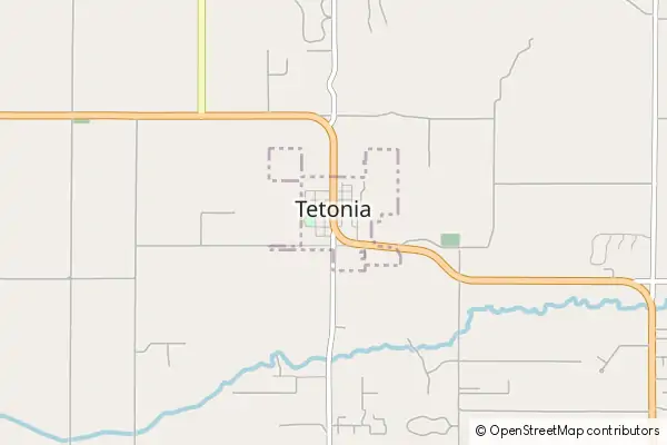 Mapa Tetonia