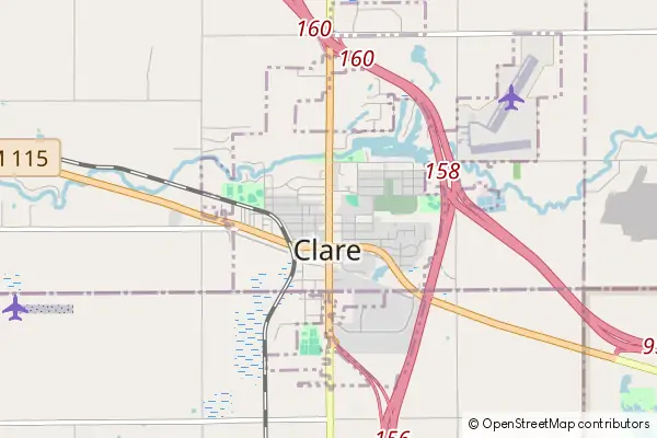 Mapa Clare