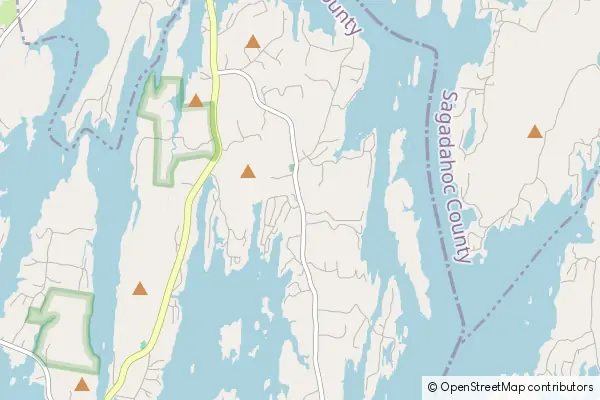 Mapa Harpswell