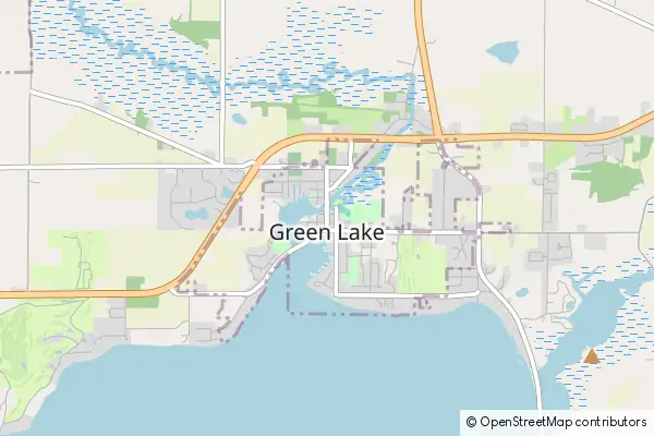 Mapa Green Lake