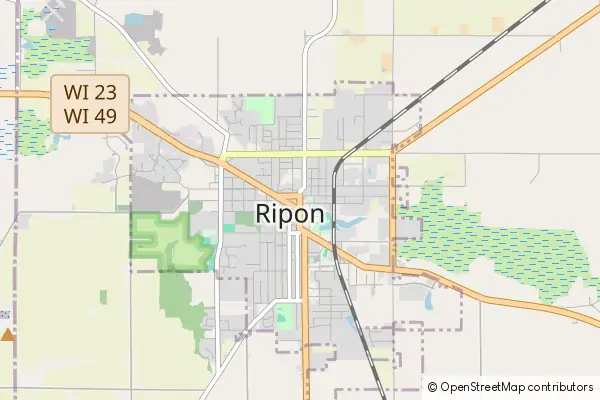 Mapa Ripon