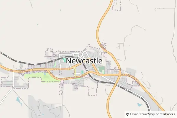 Mapa Newcastle