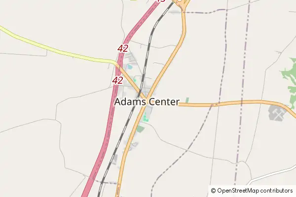 Mapa Adams Center