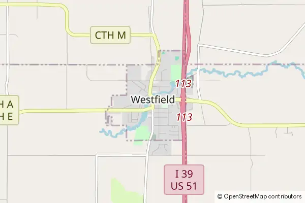 Mapa Westfield