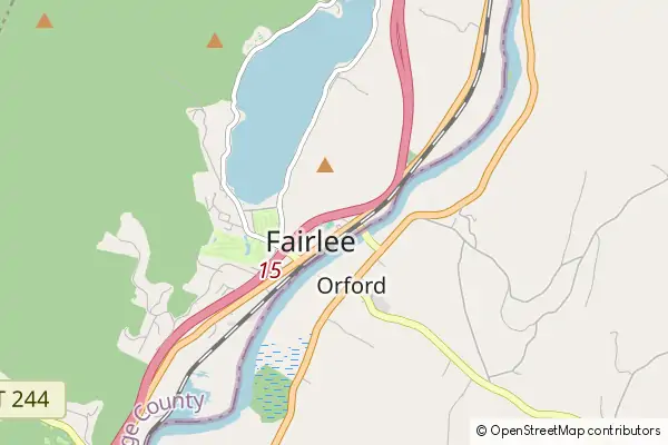 Mapa Fairlee