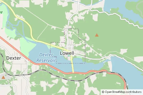 Mapa Lowell