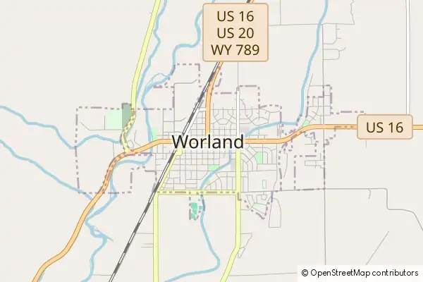 Mapa Worland