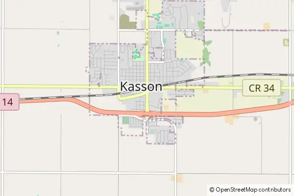 Mapa Kasson