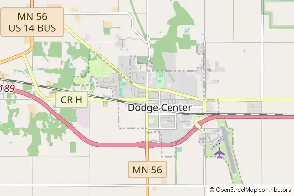 Mapa Dodge Center