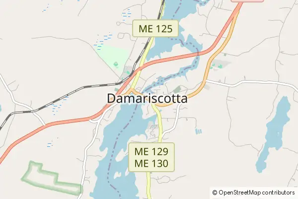 Mapa Damariscotta