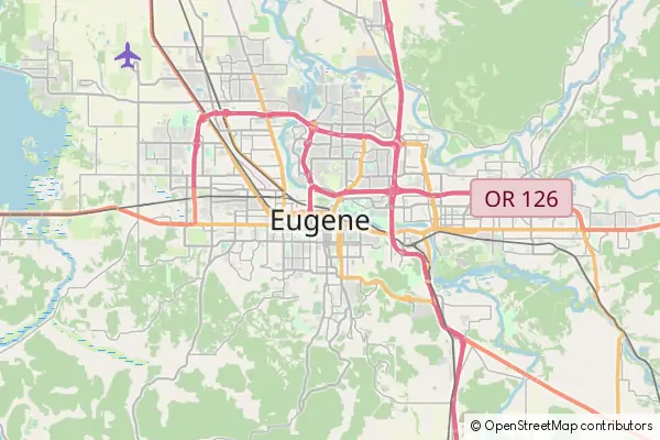 Mapa Eugene