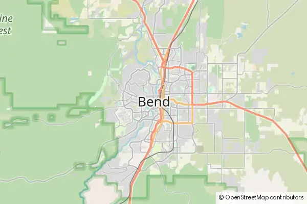 Mapa Bend