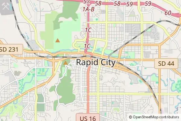 Mapa Rapid City