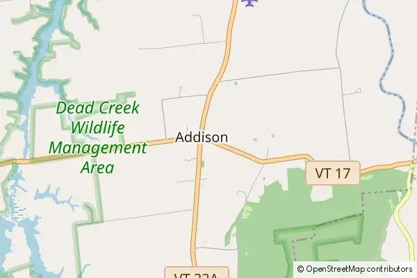 Mapa Addison