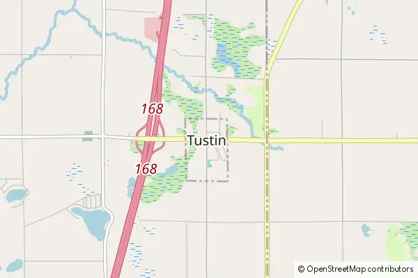 Mapa Tustin