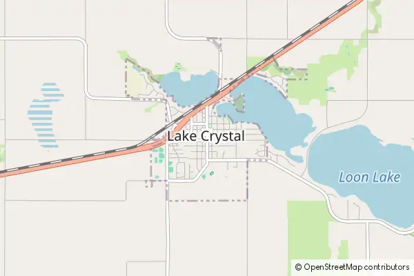 Mapa Lake Crystal