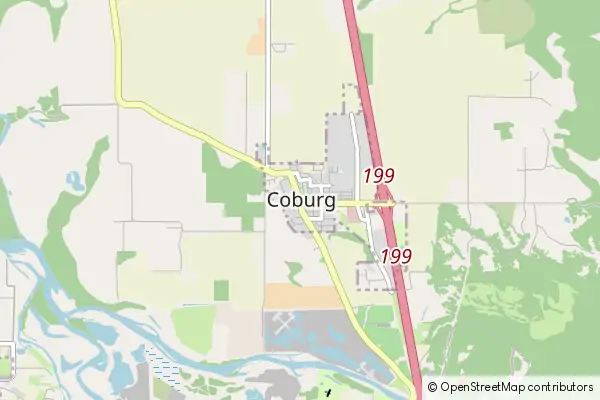 Mapa Coburg