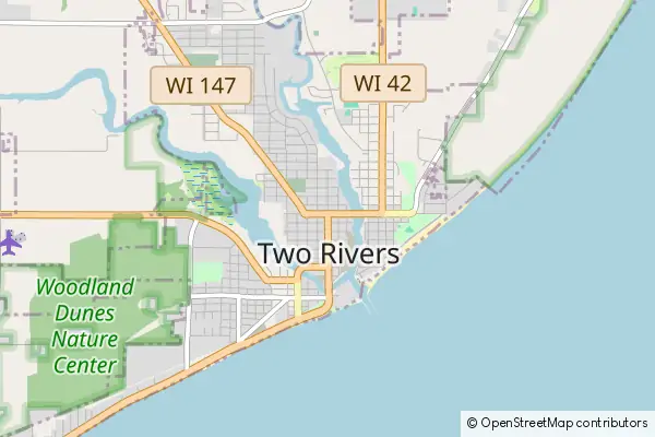 Mapa Two Rivers