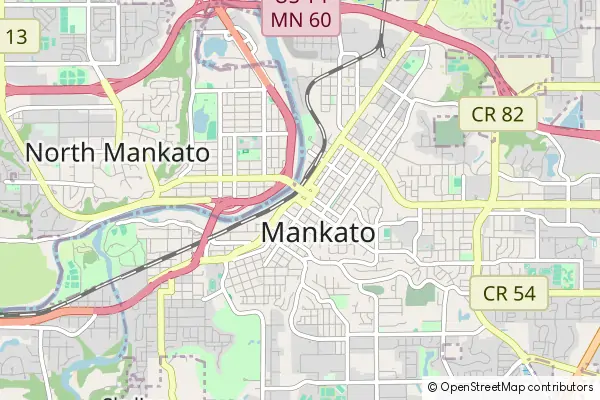 Mapa Mankato